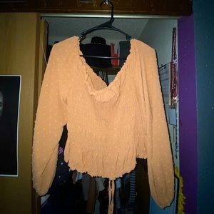 Off the shoulder crop top